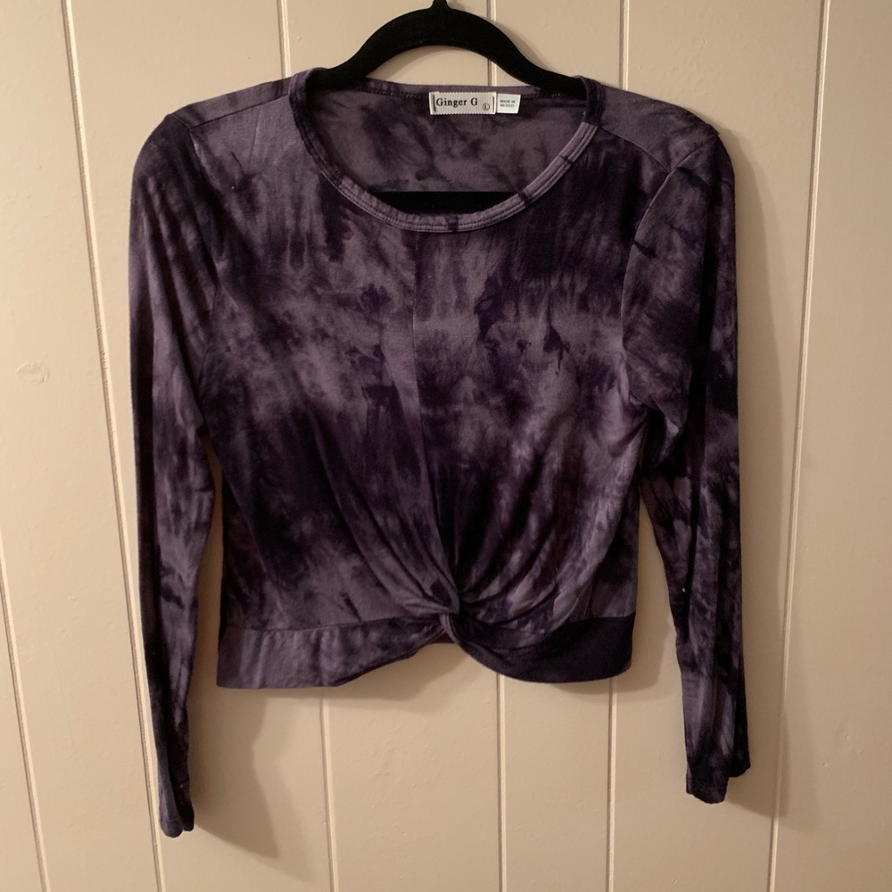 Long sleeve cropped shirt